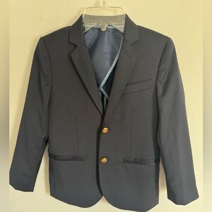 Crewcuts boy’s Navy blue Blazer with gold buttons and pockets dressy jacket